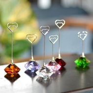 Crystal Love Diamond Business Card Holder Message Holder Note Holder Note Holder Ornaments Photo Pos