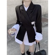 Kawall cross blazer atwell harajuku cross blazer/ crop blazer/