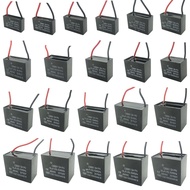 CBB61 Fan Capacitor 450V AC 1UF 1.2UF 1.5UF 1.8UF 2UF 2.5UF 3UF Fan Motor Start Speed Capacitor