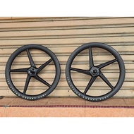 Luce Folding Bike Five Spoke 20"x451 Carbon Wheelset