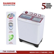 Sanken Mesin Cuci 2 Tabung 10Kg TW-1125GMR Deluxe