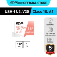 512GB Micro SD Silicon Power High Speed Memory Card Micro SD UHS-I U3 Class 10 |