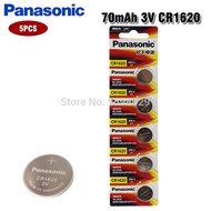 Hi tech❉Panasonic Original Product 5Pcs/Lot cr1620 Button Cell Batteries For Watch 3V Lithium Batter