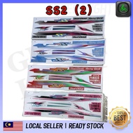 Stiker Sticker Body Stripe Cover Set (2) Yamaha Y110ss Two Ss Two 2 Racing Spirit