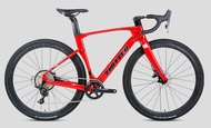 TWITTER Gravel V3 Retrospec 12 Speeds Full Carbon Fiber Gravel Bike - Red