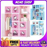 MengShop 8 + 4 Wardrobe Cube (10Kg Supported Weight) / Plastic Storage Cabinet/Wardrobe/Almari Baju/