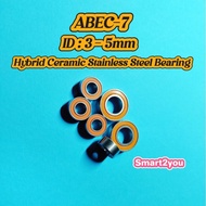 HYBRID CERAMIC ABEC7 High Speed Bearing shaft diameter 3-5mm Fishing Reel Spinning Baitcast BC Long 