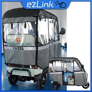 1Pcs Grey Tricycle Rain Cover Transparent Plastic Trapal For Tricycle (Harap Likod At Gilid)