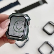 Transparent protective case suitable for smartwatch series 10/9/8/7/6/5/SE/4/3 dual color protective