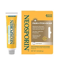 Neosporin First Aid Antibiotic Pain-Relieving, Anti-Itch, & Scar Ointment with Neomycin, Bacitracin