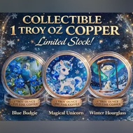 Nature Fauna Fantasy Edition 1 Ounce Troy Colourized Copper Round, Copper Souvenir Collection YANG L