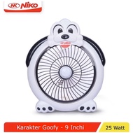 Kipas Angin Meja Kipas Portable Niko Goofy 9 inch/Kipas Angin Niko Karakter Goofy/Kipas Karakter/Kip