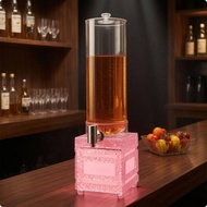 Beer Dispenser Clear Lid Countertop Beer Dispenser Beverage Dispenser Ice-Crystal Style Acrylic for 