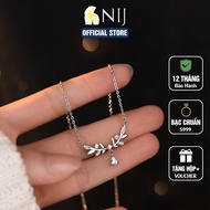 Pure Silver Laurel Goddess Necklace S999