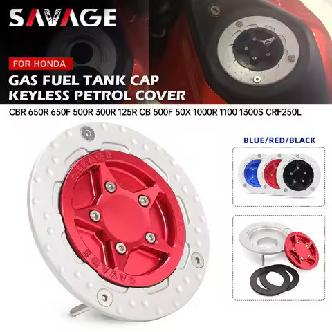 Motorcycle Gas Fuel Tank Cap Cover For HONDA Hornet 1000 750 500 NX500 CBR 650R 650F 500R CB 500X VF