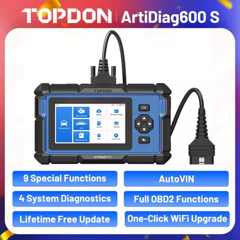 TOPDON ArtiDiag600S OBD2 Scanner Diagnostic Tool Code Reader Oil/BMS/ABS/SAS/EPB/DPF/TPMS/Throttle E
