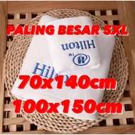 TUALA MANDI HILTON BATH TOWEL HOTEL DAN RESORT PREMIUM MICROFIBER (70x140cm & 100x150cm) SERAP AIR L