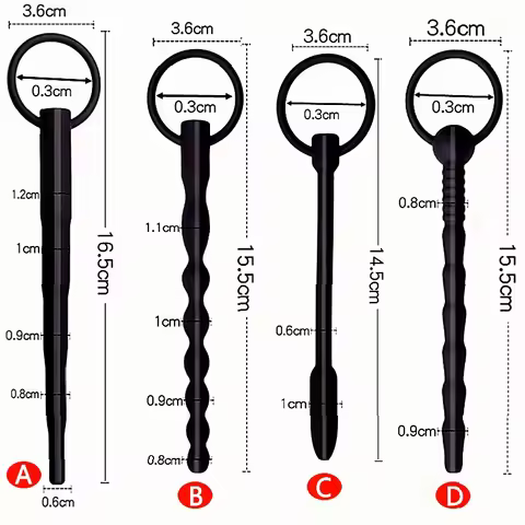 Hollow Silicone Urethral Plug Sound For Prostate Massage And Urethra Dilation As Mens Masturbator Wi