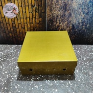 Box nasi/kotak makan/Dus catering 20x20x7cm Tebal 400gram emas/gold