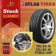 TAYARGO New Tyre 225 40 18 Force UHP Atlas Tyre 195 50 16 Tyre 16 Tayar Murah Baru Rim 18 Tayar 18