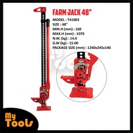 Hi Lift Jack แม่แรงยกสูง แม่แรงฟาร์ม ไฮลิฟท์แจ็ค 48inch FJ1220 แม่แรง High Farm Jack 48" (3 Ton) Hig