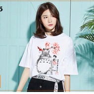 Totoro T-Shirt Printed - Miss Sleeve (Mezzle) Wide Form AZ L651 - Best-Selling