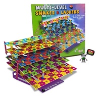 T.P. TOYS Multi-Level Snake & Ledder เกมส์กระดาน เกมส์บันไดงู 3D 5 ชั้น 100 ช่อง เล่นได้ 2 คนขึ้นไป