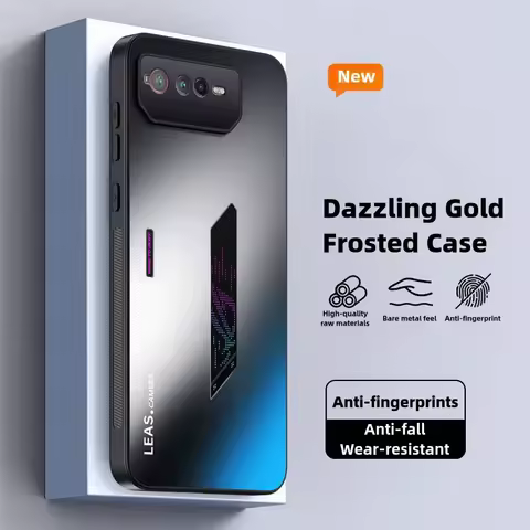 Case for Asus ROG Phone 6 5G Frosted Dazzling Gold Silicone Protection Hard Shockproof Phone Cover A