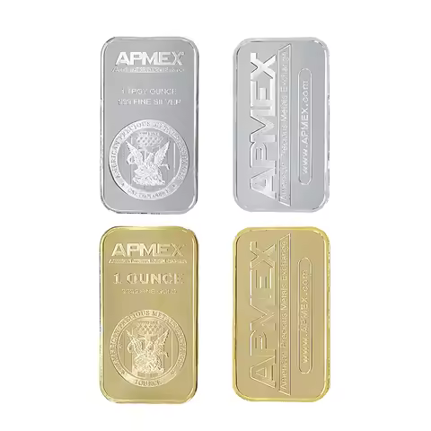 1/5/10//100 pcs America 1 oz APMEX Silver Bars Bullion 1 troy Ounce 999 Silver-plated Bullion Collec