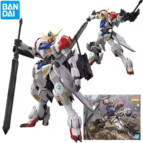BANDAI MG 1/100 ASW-G-08 Gundam Barbatos Lupus Action Figures Mobile Suit Gundam IBO Anime Model Kit
