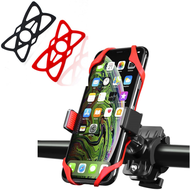 Bicycle Mobile Phone Holder Silicone Cover Rubber Band Soft Silicone Mobile Phone Anti-drop Protection Net
