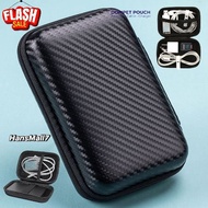 HP Hans - STORAGE BOX Carbon Fiber Earpod Headseat STORAGE Earphone Headseat Cablehp Ear Charger Cab