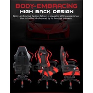【Ready stock】☼GTGAMEZ Gaming Chair Racing Chair with Ergonomic Backrest &amp; Height Adjustment and Pillows Recliner Swivel