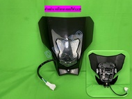 หน้ากากรถ ไฟหน้า ทรง CRF450 มีไฟ ธรรมดา และ LED ให้เลือก ดัดแปลงใส่ได้หลายรุ่น (ขนาดใกล้เคียงกับ CRF