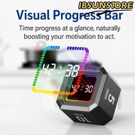 IBSUNSTORE Digital Flipping Timer, Gravity Sensing Rechargeable Pomodoro Timer Cube,  5/10/25/40min 