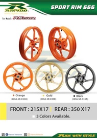 Rapido Honda RSX / RS150R 6 Legs Sport Rim Model 666 *Stock Baru*