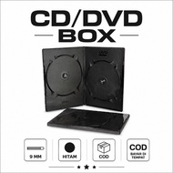 CD/DVD Box Casing DVD Double 9mm Plastic DVD Case Black