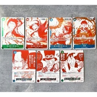 OP13 3rd Anniversary Complete Set (7x Cards – Opened) – Carrying On His Will | JP One Piece TCG