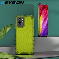 KEYSION เคสกันกระแทกสำหรับ Redmi Note 10 Pro Max 10S 9S 9 Pro 9T 8 8T รังผึ้งโทรศัพท์ที่ครอบสำหรับ Xiaomi Mi 11 Ultra 5G Mi 11i