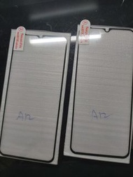 三星 galaxy A12 黑邊透明鋼化玻璃mon貼 Samsung tempered glass screen protector