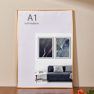 กรอบรูปภาพสีดำขนาดใหญ่สำหรับติดผนัง A3/A4 สำหรับกรอบรูปภาพ ขนาด 4K8K50x70 60x90 สำหรับกรอบรูปภาพสีบล
