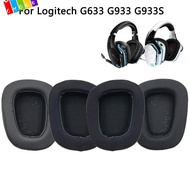 CHAAKIG 1Pair Ear Pads Replacement Headset Foam Pad Earbuds Cover for For Logitech G633 G933 G933S