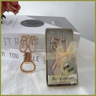 ✿ ▫ ▩ 50th Birthday Anniversary bottle opener souvenir For Birthday Giveaways personalized Gifts