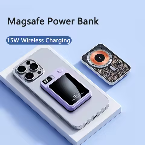 Wireless Power Bank Magnetic 20000mAh Portable Magsafe Powerbank 22.5W Type C Fast Charger For iPhon