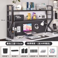 桌面置物架 辦公書桌 多層書架 鐵藝桌上學生電腦桌上收納洞洞板書架（平行進口）（快遞送貨上門）