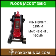 Floor Jack 3 Ton 30KG Jek Tayar Kereta 3T 30KG Hydraulic Jack Kereta