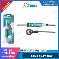 Mỏ hàn chì TOTAL 40-100W mũi hàn điện nhựa thông thiếc làm nóng cực nhanh nhỏ gọn tiện lợi điện 220-