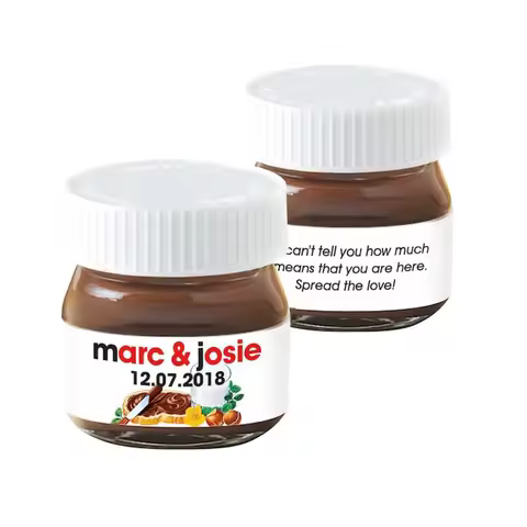 Personalized Mini Nutella Labels Custom Sticker for Chocolate Spread Child Birthday Wedding Party Fi