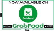 Stiker Grabfood Anti Air