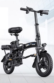 [ Ready Stock ] 14 inch electric bicycle folding electric bike e bike e scooter 8Ah LITHIUM battery electric basikal + Free🎁电动自行车